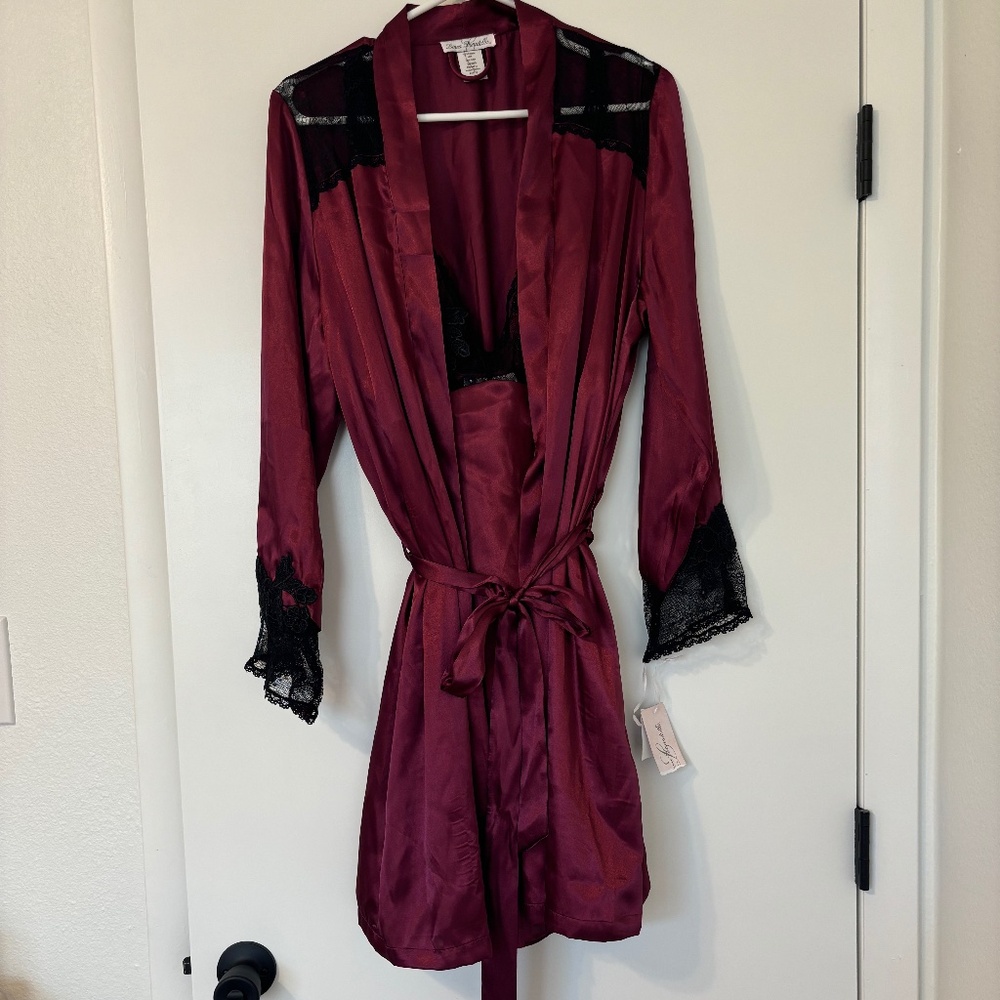 Silky & Sexy ..  Bedtime Slip Dress w/ Robe